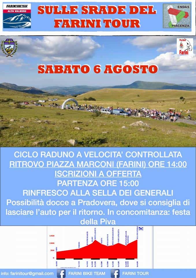 sulle strade del farini tour 2016